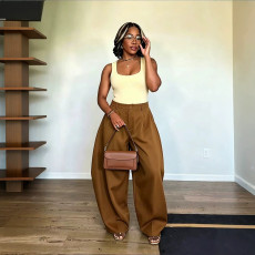 Casual Solid Color Loose Pants NY-11306