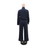Long Sleeve Zipper Jackets Two Piece Pants Set GYLY-10870