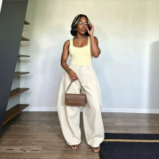 Casual Solid Color Loose Pants NY-11306