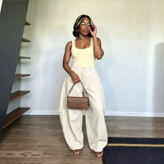 Casual Solid Color Loose Pants NY-11306