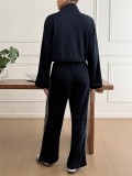 Long Sleeve Zipper Jackets Two Piece Pants Set GYLY-10870