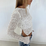 Sequin Long Sleeve Tops GNZD-11625TBM