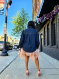 Puff Sleeve Denim Shirt GYLN-0508