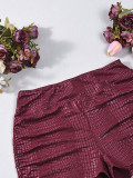 Snake Printed Solid Color Short GNZD-11895PBM