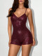 Snake Printed Sling Skinny Romper GNZD-11931PBM