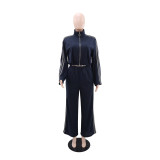 Long Sleeve Zipper Jackets Two Piece Pants Set GYLY-10870
