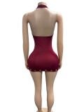 Sleeveless Backless Mini Dress GFCF-1557