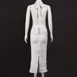 Sleeveless Solid Color Backless Maxi Dress GNZD-51774DBD