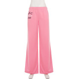 Letter Printed Tank Top Two Piece Pants Set GPKJ-MR51698