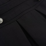 Casual Solid Color Pleated Mini Skirts GPKJ-MR51435
