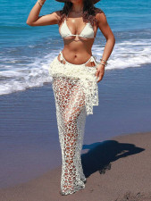 Mesh See Through Long Dress+Bikinis Suit GNZD-11930DBM