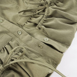 Long Sleeve Ruched Shirt GPKJ-MR51402