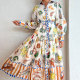 Lantern Sleeve Printed Maxi Dress SFY-LY22-195