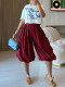Solid Color Loose Lantern Pant CH-26038