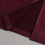 Retro Faux Leather Long Skirt GNZD-060165DBZ