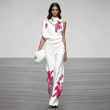 Sleeveless Printed Two Piece Pants Set SHD-8514