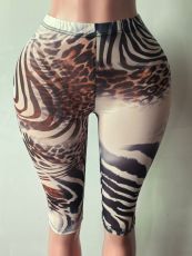 Pre Order: About 7 work days shipping Printed Mesh Seventh Pants YUEM-202684