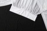 Long Sleeve Backless Loose Two Piece Pants Set XEF-K6S16545A