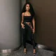 Sexy Bandage Hollow Out Two Piece Pants Set GFCF-1581