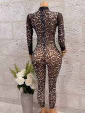 Pre Order: About 7 work days shipping Printed Mesh Jumpsuit YUEM-202683
