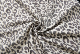 Leopard Printed Backless Two Piece Shorts Set GYME-K6S16910A
