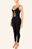Sport Hollow Out Solid Color Jumpsuit YWXS-K26L2197