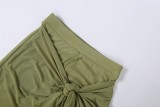 Mesh Patchwork Solid Color Ruffles Pants GYME-K6P16088A