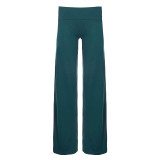 Solid Color V Neck Sport Three Piece Pants Set GPKJ-MR51429