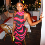 Color Block Sleeveless Maxi Dress GJYO-JD305802