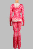Long Sleeve Letter Print Two Piece Pants Set YWXS-K25L784