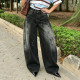 Plus Size Gradient Washed Loose Jeans GYLN-0804