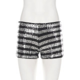 Stripe Sequin Short GPKJ-MR51961