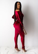 Sexy Velvet Batwing Sleeves Sashes Jumpsuits CH-8089