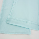 Gradient Contrast Color Sport Two Piece Pants Set GPKJ-MR52002