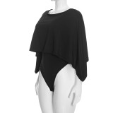 Shawl Long Sleeve Bodysuit GSZM-J26BS423