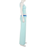 Gradient Contrast Color Sport Two Piece Pants Set GPKJ-MR52002