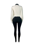Contrast Color Yoga Sport Two Piece Pants Set CH-25081