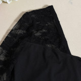 Lace Single Shoulder Irregular Top Skrt Suit GNZD-51501SHD