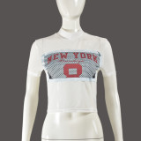 Mesh Patchwork Printed T Shirts GNZD-41283THG