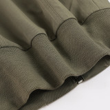 Solid Color Zipper Long Sleeve Jackets GPKJ-MR51438
