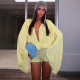 Solid Color Long Sleeve Backless Romper GSZM-C26RP347