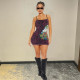 Leopard Printed Backless Printed Mini Dress GNZD-41289DHG