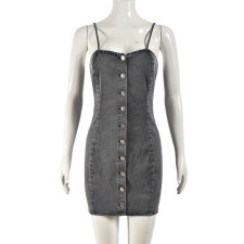 Fashion Sling Denim Mini Dress GNZD-51200DHD