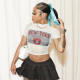 Mesh Patchwork Printed T Shirts GNZD-41283THG