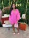 Lapel Deep V Neck Solid Romper CH-24031