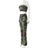 Tie Dye Printed Top Two Piece Pants Set GNZD-31874SHY