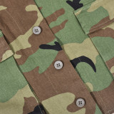 Camouflage Printed Sleeveless Vest GNZD-7649TR