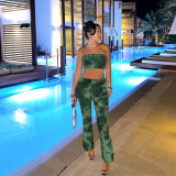 Tie Dye Printed Top Two Piece Pants Set GNZD-31874SHY