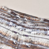 high Waist Printed Slim Pants GNZD-40005PG