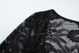 Lace Long Sleeve Hollow Out Top BLG-T5519236K